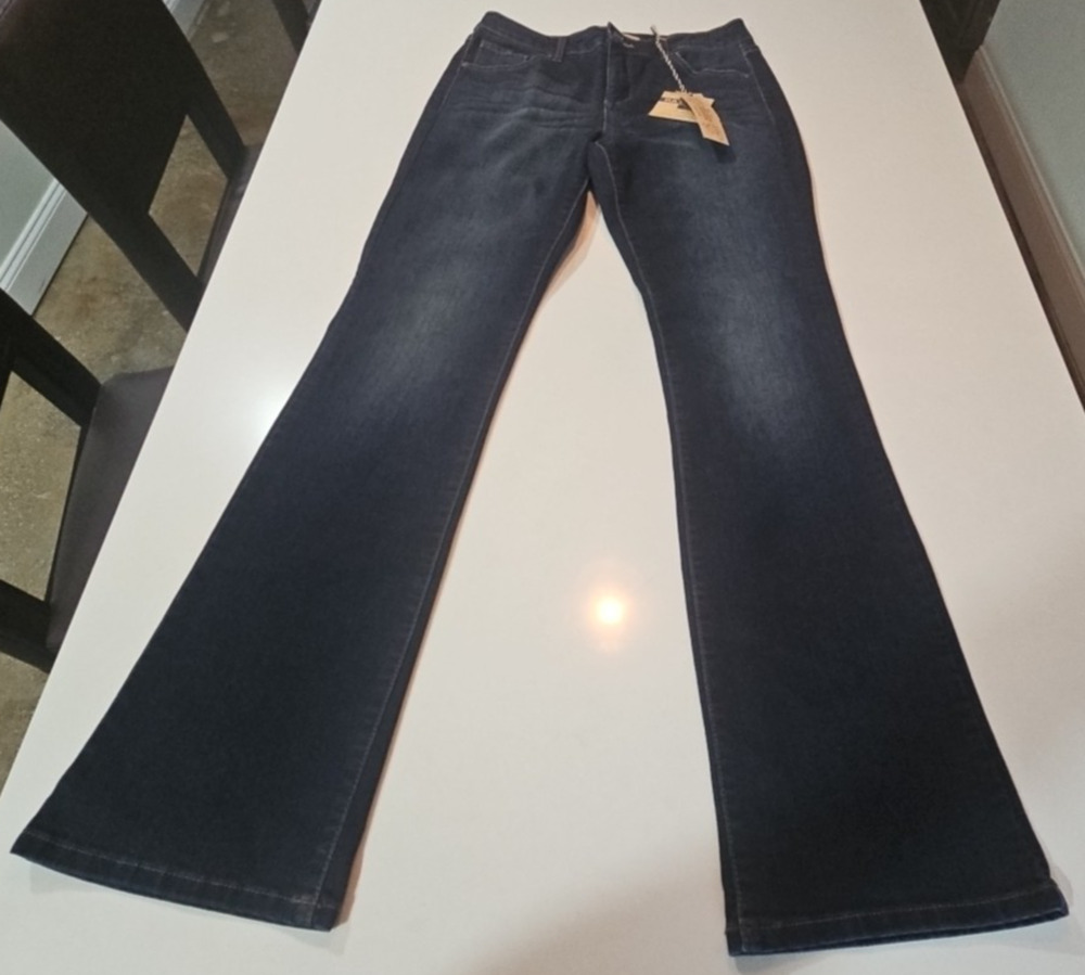 NWT Nine West Vintage America Jeans Mid-Rise Curvy Fit Bootcut Size 4/27